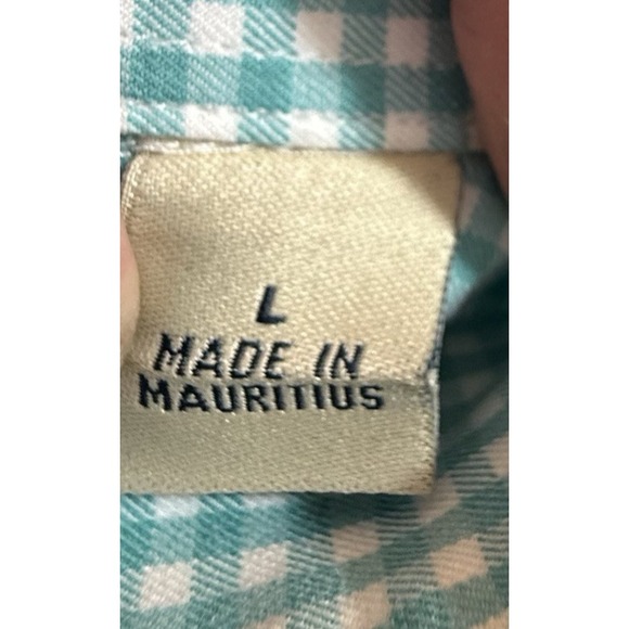 Peter Millar Shirt Mens Large Green Plaid Check Crown Resort Office Easter - Picture 9 of 10